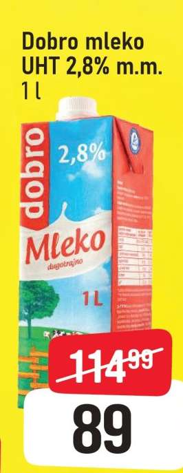Dobro mleko UHT 2,8% m.m.