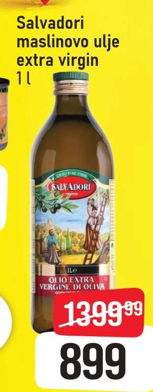 Salvadori maslinovo ulje extra virgin 1 l