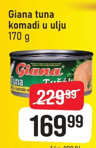 Giana tuna komadi u ulju 170 g