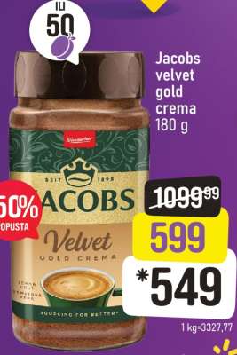 Jacobs Velvet Gold Crema 180 g