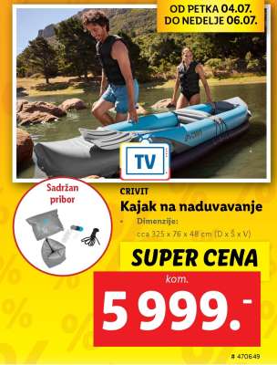CRIVIT Kajak na naduvavanje
