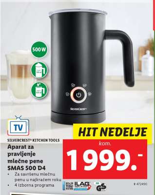 Aparat za pravljenje mlečne pene SMAS 500 D4