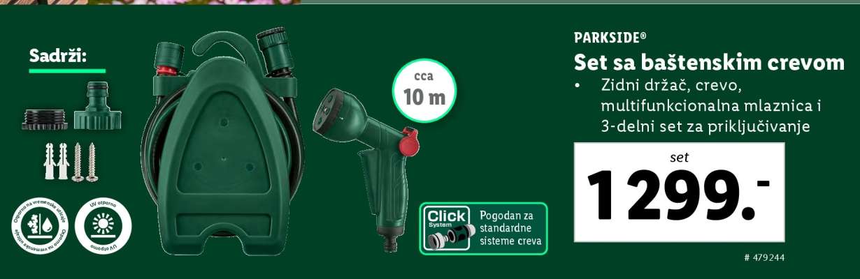 Set sa baštenskim crevom