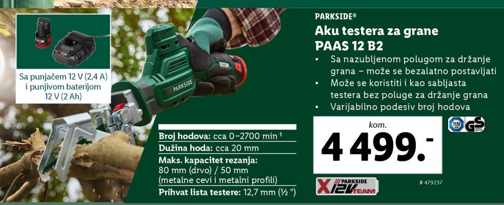 Aku testera za grane PAAS 12 B2
