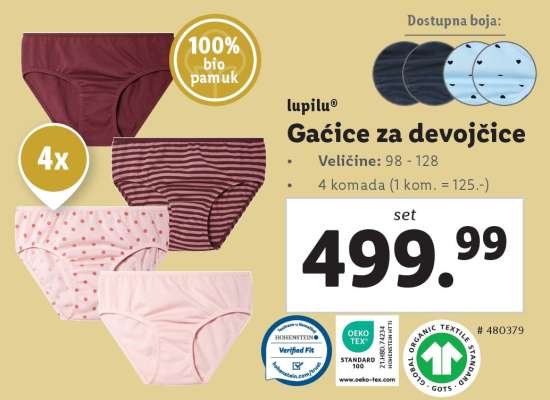 Gaćice za devojčice