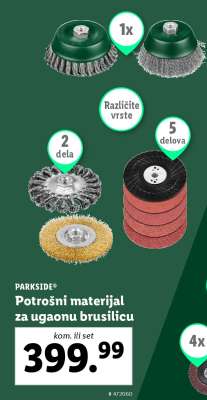 PARKSIDE Potrošni materijal za ugaonu brusilicu