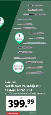 PARKSIDE Set listova za sabljastu testeru PFSZ 3 B1