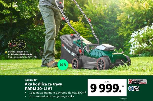 Aku kosilica za travu PARM 20-Li A1