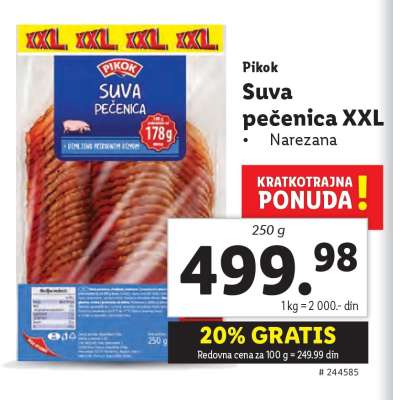 Pikok Suva pečenica XXL
