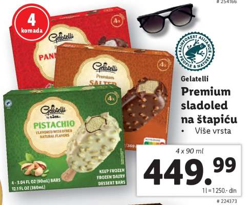Gelatelli Premium sladoled na štapiću