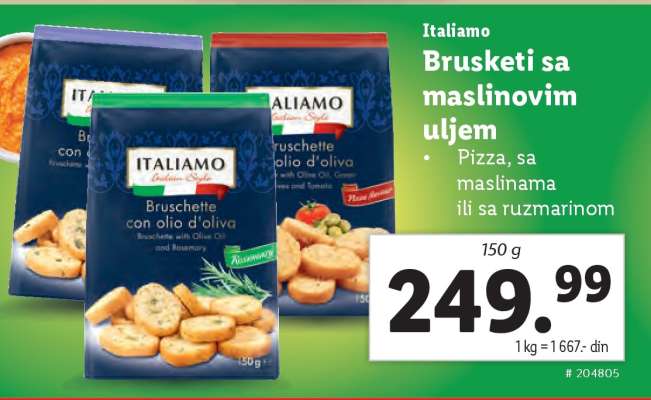 Brusketi sa maslinovim uljem