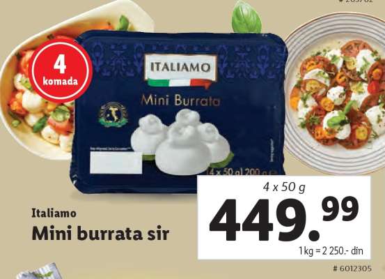 Mini burrata sir