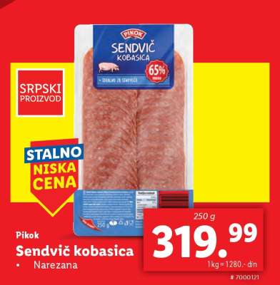 Pikok Sendvič kobasica