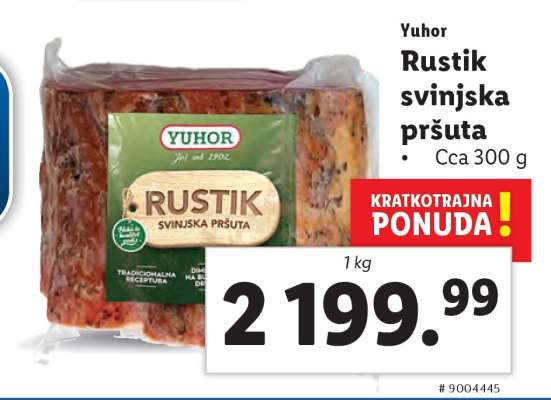 Rustik svinjska pršuta