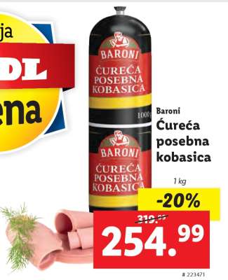 Baroni Ćureća posebna kobasica