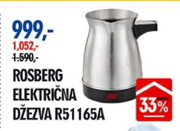 ROSBERG ELEKTRIČNA DŽEZVA R51165A