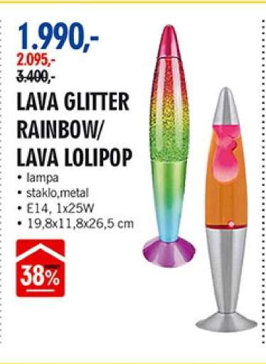 LAVA GLITTER RAINBOW/LAVA LOLIPOP