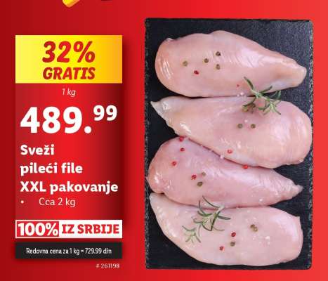 Sveži pileći file XXL pakovanje