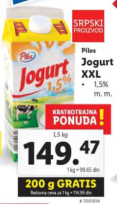 Pilos Jogurt XXL