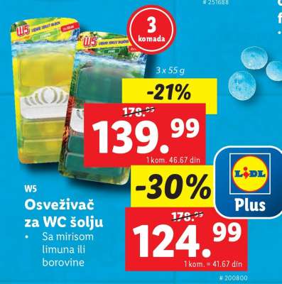 W5 Osveživač za WC šolju