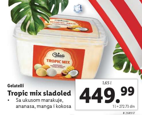 Gelatelli Tropic mix sladoled