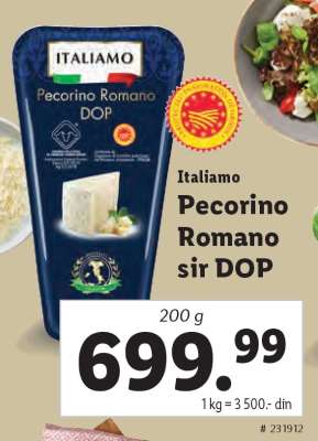 Pecorino Romano sir DOP
