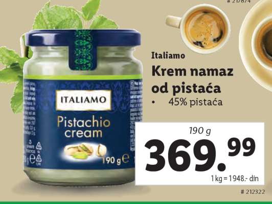 Italiamo Pistachio Cream