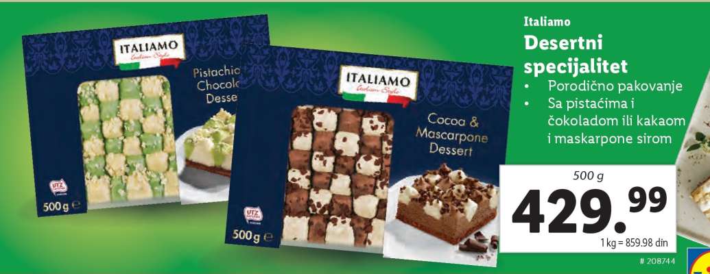 Italiamo Desertni specijalitet