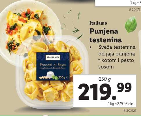 Italiamo Punjenja testenina