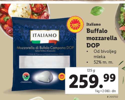 Buffalo mozzarella DOP