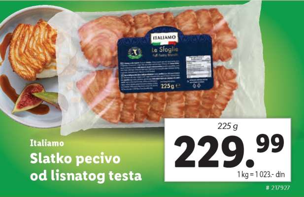 Slatko pecivo od lisnatog testa