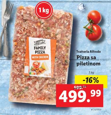 Trattoria Alfredo Pizza sa piletinom