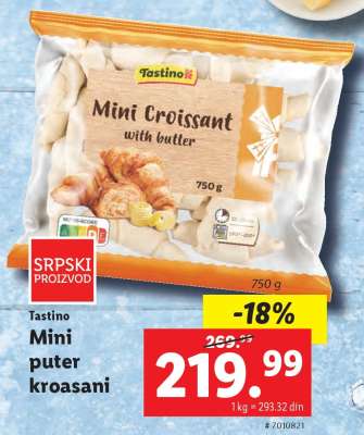 Tastino Mini puter kroasani