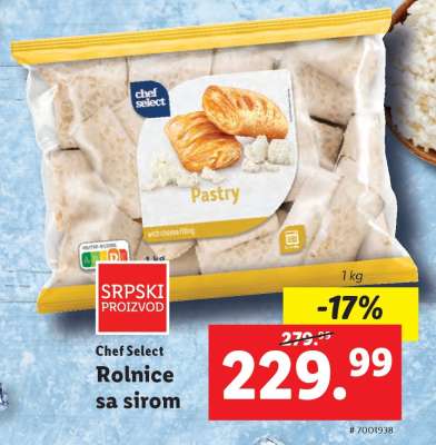 Chef Select Rolnice sa sirom