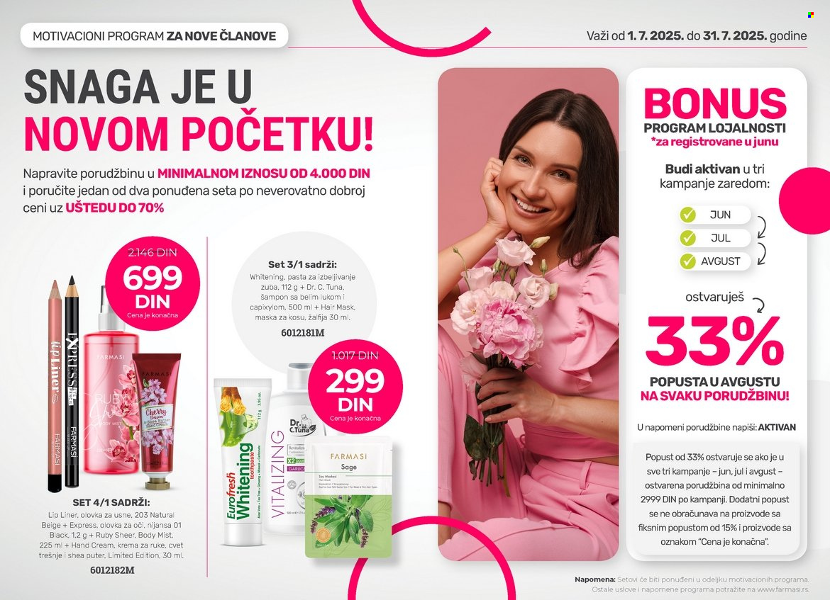 Farmasi katalog - 01.07.2025 - 31.07.2025. Stranica 1