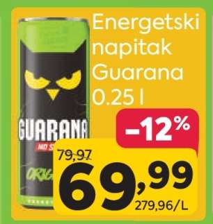 Energetski napitak Guarana 0.25 l