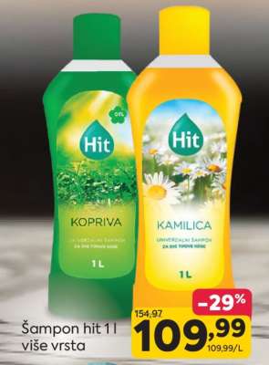 Šampon hit 1 l