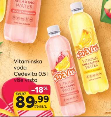 Vitaminska voda Cedevita 0.5 l više vrsta
