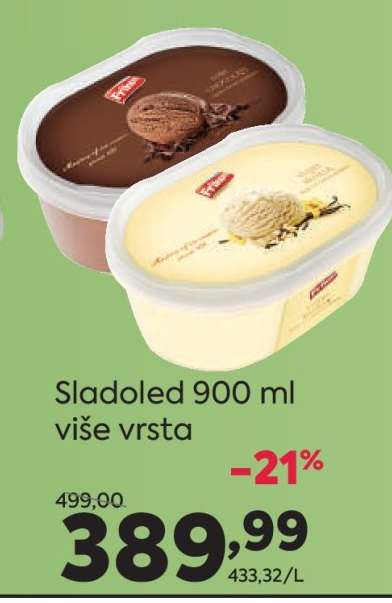 Sladoled 900 ml