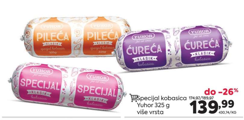Specijal kobasica Yuhor 325 g