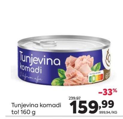Tunjevina komadi to! 160 g