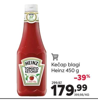Kečap blagi Heinz 450 g