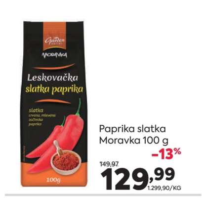 Paprika slatka Moravka 100 g