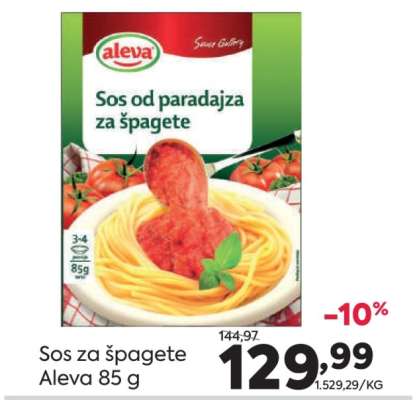 Sos za špagete Aleva 85 g