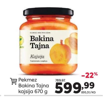 Pekmez Bakina Tajna kajsija 670 g