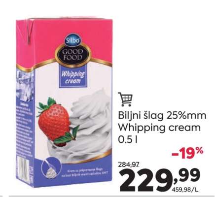 Biljni šlag 25%mm
