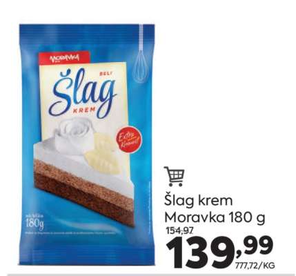 Šlag krem Moravka 180 g