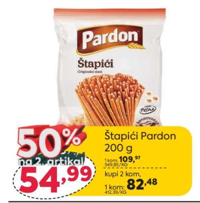 Štapići Pardon 200 g