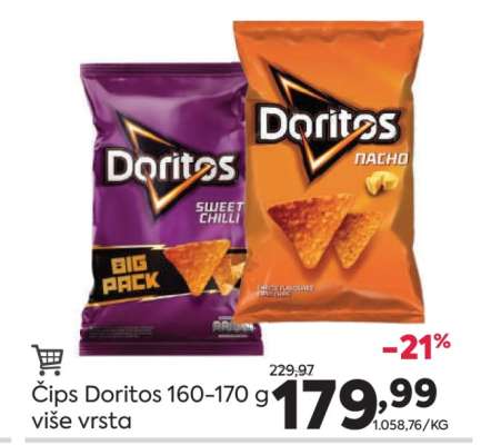 Čips Doritos 160 - 170 g