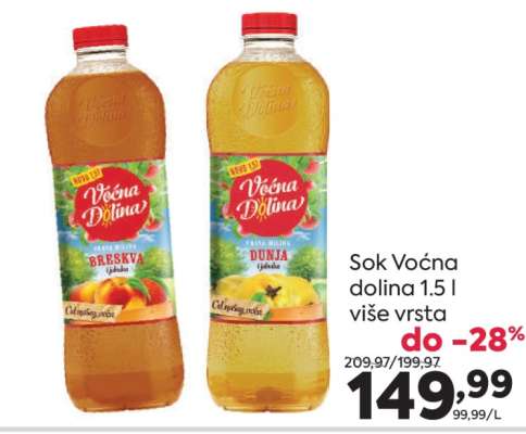 Sok Voćna dolina 1.5 l više vrsta
